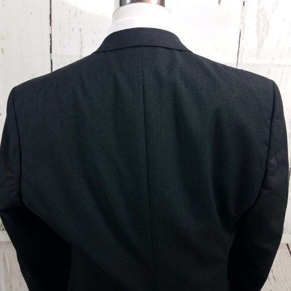 Society Brand Ltd By Hartmarx 44R 2 Button Charcoal 2pc Suit 32x31.5 Pleated - Picture 7 of 14